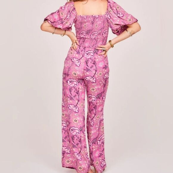 Jen’s Pirate Booty Baroque Highgrove Jumpsuit in Cerise - Picture 4 of 12